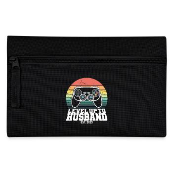 Level Up To Husband Est. 2023 Gaming Gamer - Pencil Case - black - Front