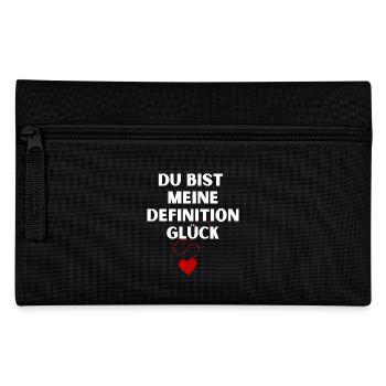 Ich liebe dich Lieblingsmensch - Federtasche - Schwarz - Vorne