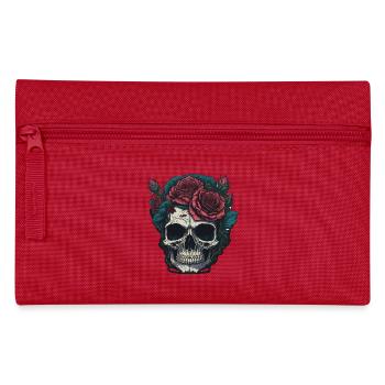 Crâne avec des roses - Trousse - rouge - Devant
