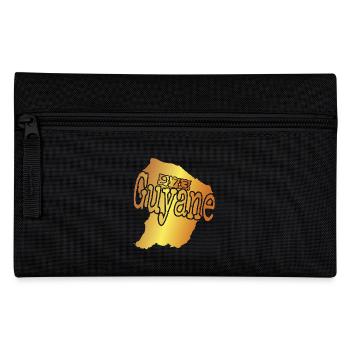 Belle idee cadeau pour Guyanais carte de la Guyane - Trousse - noir - Devant