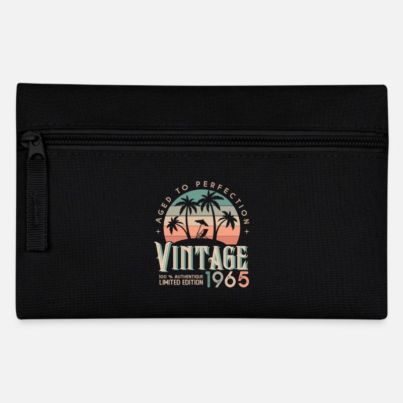 1965 Geburtstagsgeschenk Geboren 1965 - Federtasche - Schwarz