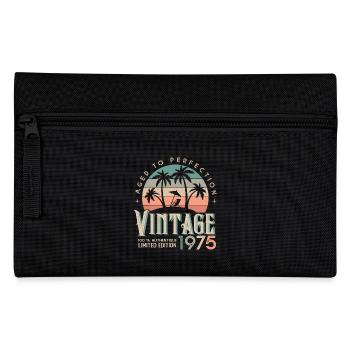 1975 Anniversaire Cadeau Né 1975 - Trousse - noir - Devant