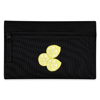 zitronen - Federtasche - Schwarz - Vorne