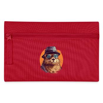 Urban Builder Beaver Streetwear | Amateurs de castors - Trousse - rouge - Devant