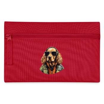 Schlappohren Club | Cocker Spaniel Grafik - Federtasche - Rot - Vorne