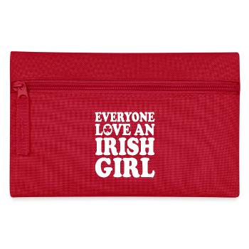 Everyone loves an irish girl - Pencil Case - red - Front