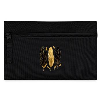 Plumes dorées - Trousse - noir - Devant