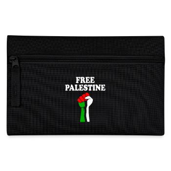 Free palestine - Federtasche - Schwarz - Vorne