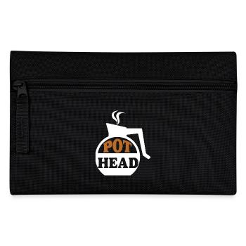 Pot head Coffee - Kaffee Geschenke - Federtasche - Schwarz - Vorne