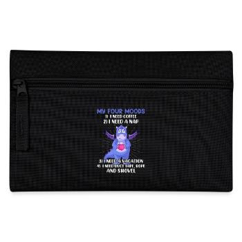 Mes quatre humeurs j’ai besoin de café - Coffee Gifts - Trousse - noir - Devant