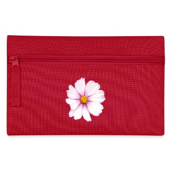 White Flower - Pencil Case - red - Front