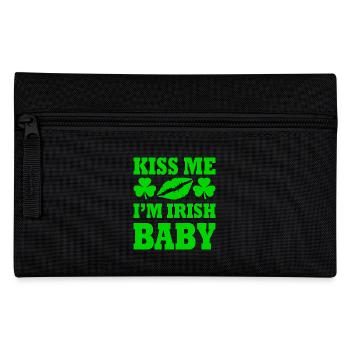 kiss me im irish baby - Pencil Case - black - Front