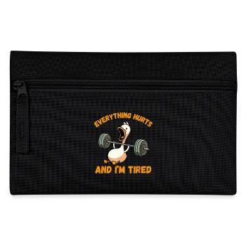 Tout me fait mal et je suis fatigué canard - Trousse - noir - Devant