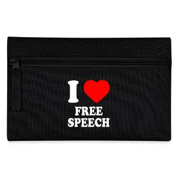 i love free speech - Federtasche - Schwarz - Vorne