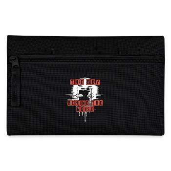 Drummer Boy Schlagzeuger Drumset Silhouette - Pencil Case - black - Front