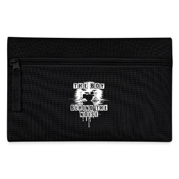 Drummer Boy Schlagzeuger Drumset Silhouette - Pencil Case - black - Front