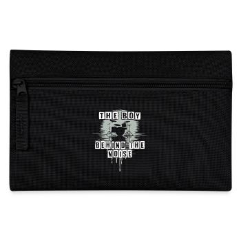 Drummer Boy Schlagzeuger Drumset Silhouette - Pencil Case - black - Front