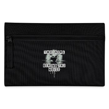 Lautes Mädchen lustiger Drummer Girl Spruch - Federtasche - Schwarz - Vorne