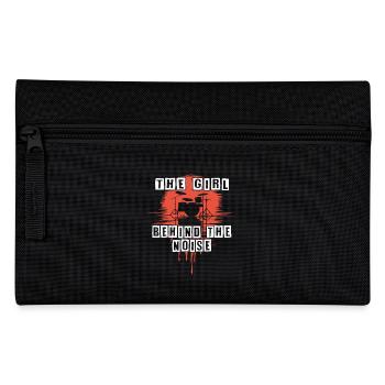 Lautes Mädchen lustiger Drummer Girl Spruch - Federtasche - Schwarz - Vorne