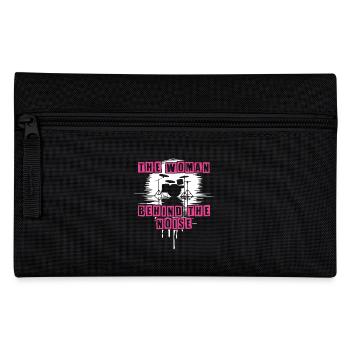 Drummer Woman Schlagzeugerin Girls Band - Pencil Case - black - Front