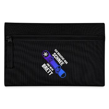 snowboard freestyle snowboarder - Federtasche - Schwarz - Vorne