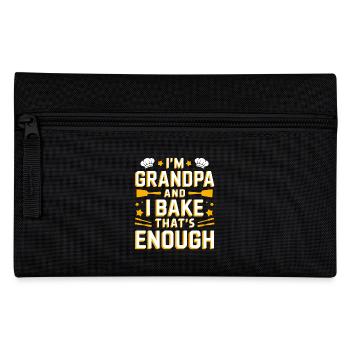 Je suis grand-père et je fais des pâtisseries drôles de grand-père boulanger en disant. - Trousse - noir - Devant