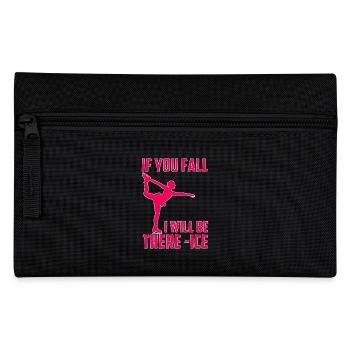 Skating Mom Tshirt Figure Skating Gift - Pencil Case - black - Front