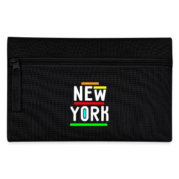 New York - Drôle Coloré - États-Unis - Amérique - NYC - Trousse - noir - Devant