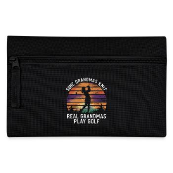 Golfing grandmother – real power! - Pencil Case - black - Front