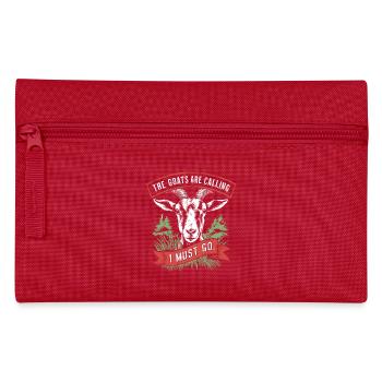The goats are calling, I have to go - Pencil Case - red - Front