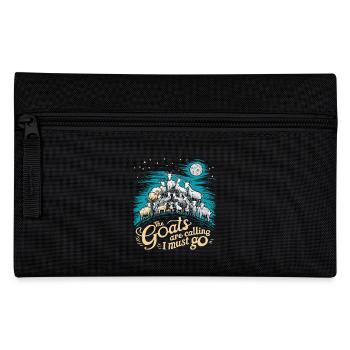Les chèvres appellent, il est temps de partir - Trousse - noir - Devant