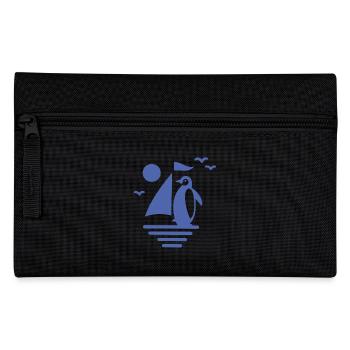 Pingouin Voilier Silhouette Minimaliste - Trousse - noir - Devant