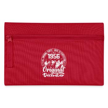 décembre 1956 Original 68 Ans Cadeau Anniversaire - Trousse - rouge - Devant