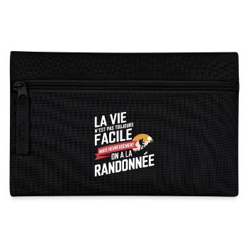 La vie n'est pas toujours facile, randonnée - Trousse - noir - Devant