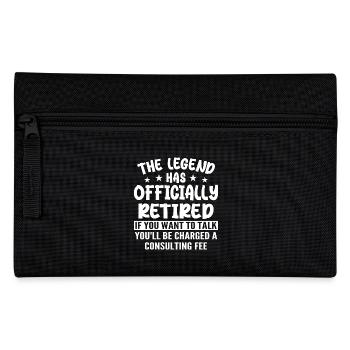 The Legend Has Officially Retired - Pencil Case - black - Front