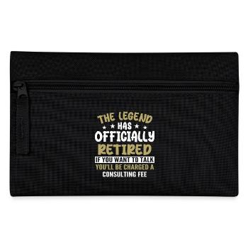 The Legend Has Officially Retired - Pencil Case - black - Front