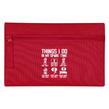 Disc Golf Spieler Disc Golf Disc Golf Spieler - Federtasche - Rot - Vorne