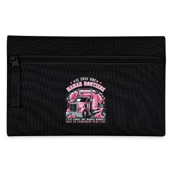 Je suis une maman routière cadeau fête des mères - Trousse - noir - Devant
