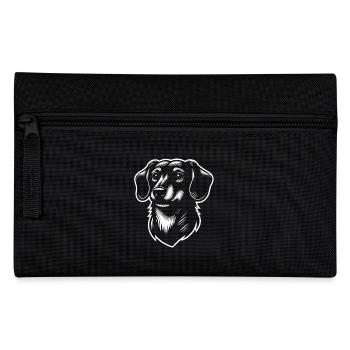 Dachshund is pure personality Dachshund portrait - Pencil Case - black - Front