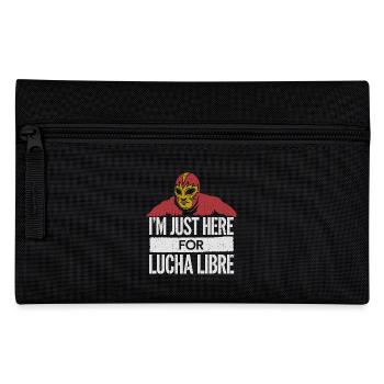 Mexican Wrestling Look - Pencil Case - black - Front