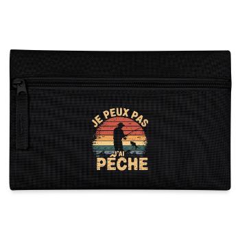 Je peux pas j ai Pêche - Trousse - noir - Devant