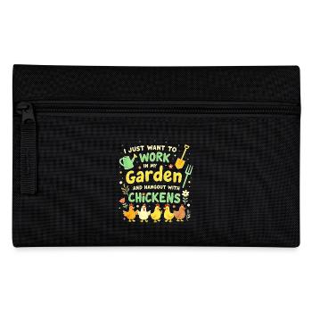 T Shirt Garden Chickens - Pencil Case - black - Front