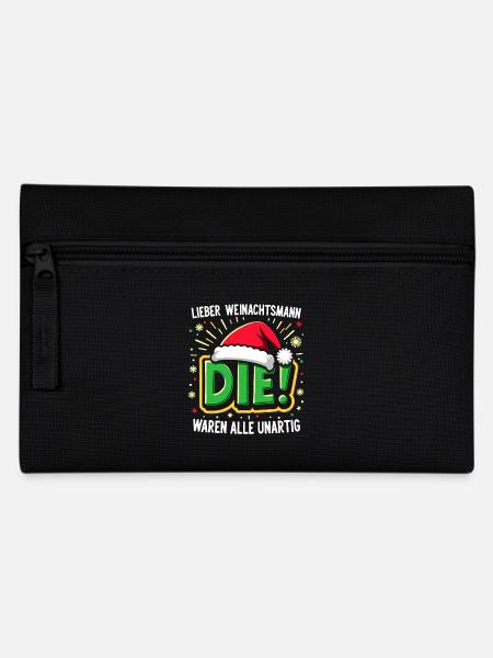 lieber guter weihnachtsmann Weihnachts - Federtasche - Schwarz