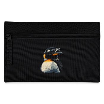 Penguin Cool Sunglasses Animals Animal - Pencil Case - black - Front