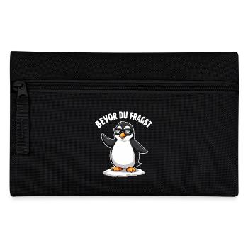 Nein, danke! Pinguin-Design - Federtasche - Schwarz - Vorne