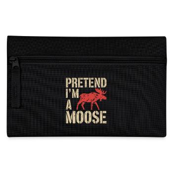 Moose love with wit - Pencil Case - black - Front