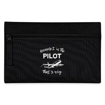 Parce que je suis le pilote, c’est pourquoi - Trousse - noir - Devant
