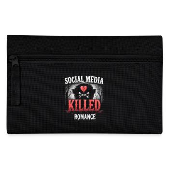 Social Media Killed the Romance | Relationship - Federtasche - Schwarz - Vorne