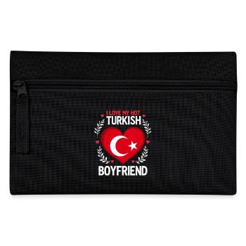 Relation turque - Cœur et drapeau - Trousse - noir - Devant