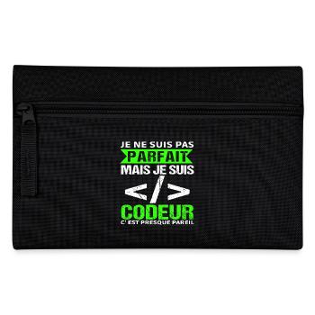 Humour Geek Cadeau Développeur Codeur Programmeur - Trousse - noir - Devant